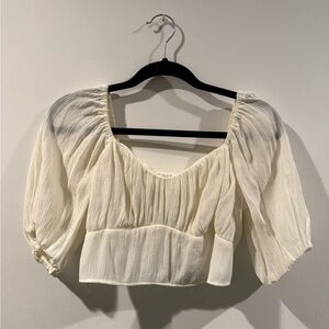NWT abercrombie and fitch cropped top size M